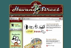 Havana Street retro clip art and stock illustration
