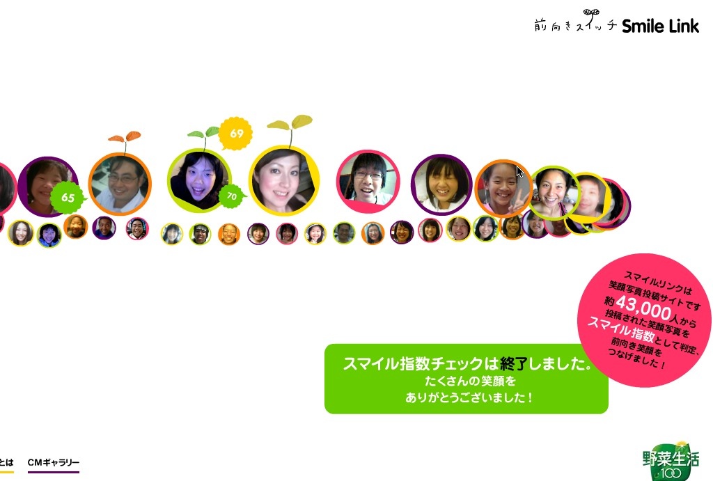 前向きスイッチ Smile Link | カゴメ　野菜生活100